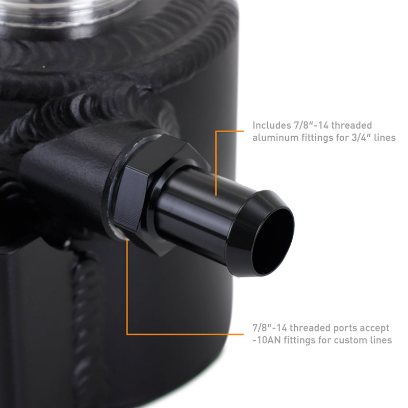 Mishimoto Universal Aluminum Coolant Expansion Tank - MWBK Mishimoto Coolant Reservoirs  AXOPROS