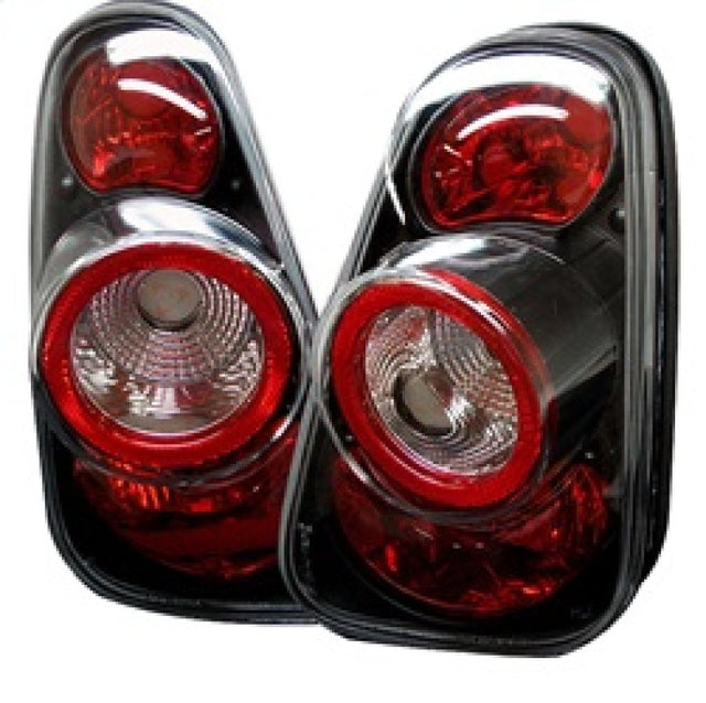 Spyder Mini Cooper 02-06/Cooper Convertibles 05-08 Euro Style Tail Lights Black ALT-YD-MC02-BK SPYDER Tail Lights  AXOPROS