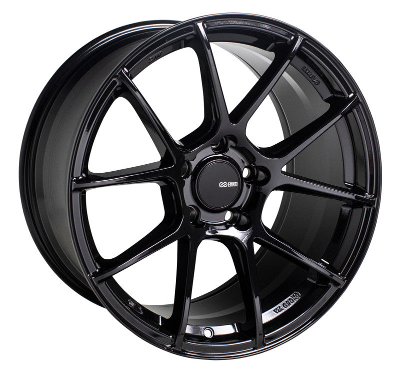 Enkei Enkei TS-V 18x8.5 40mm Offset 5x108 72.6mm Bore Gloss Black Wheel Wheels - Cast aftermarket performance part