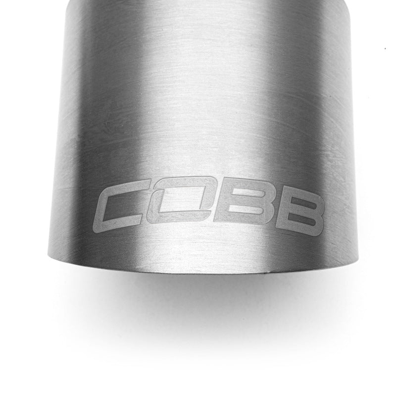 Cobb Volkswagen GTI MK7/MK7.5/MK8 Brushed Titanium Tip Kit COBB Catback AXOPROS