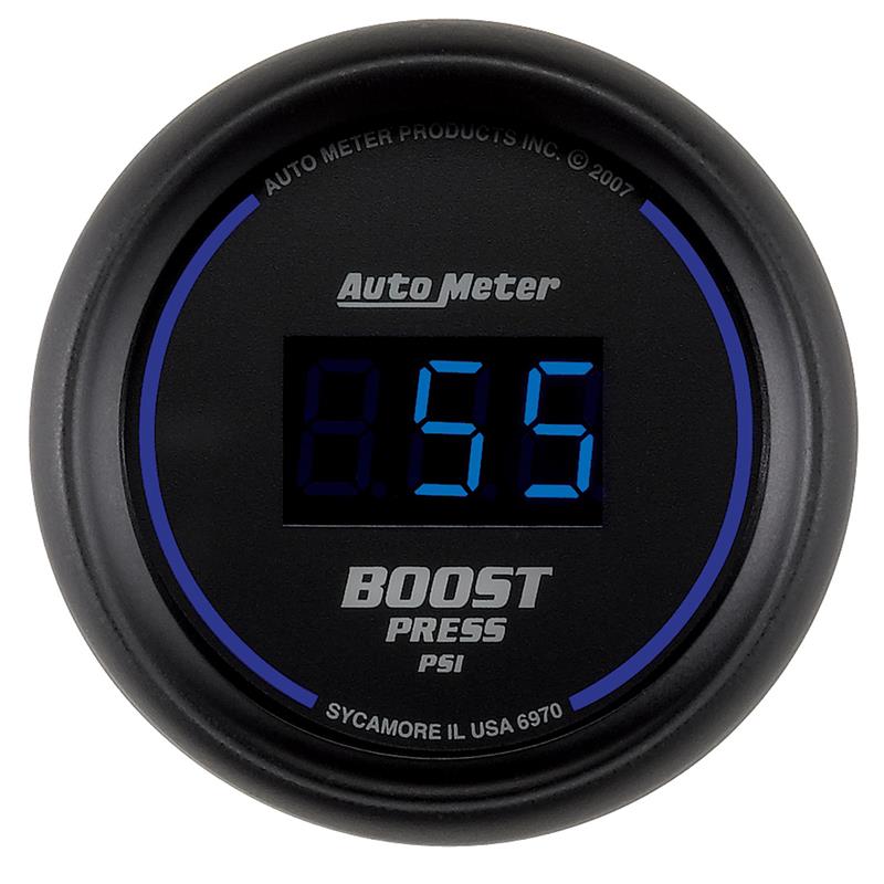 AutoMeter Autometer Cobalt Digital 52mm Digital 5-60 PSI Boost Gauge Gauges aftermarket performance part