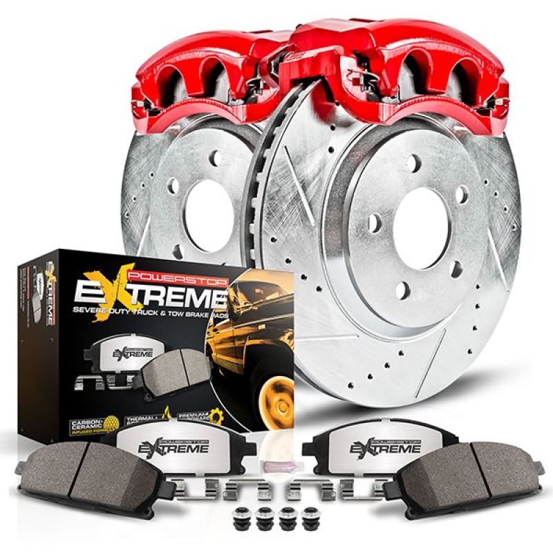 PowerStop Power Stop 15-22 Toyota 4Runner Front Z36 Truck & Tow Kit w/Cals Brake Calipers - Perf aftermarket performance part