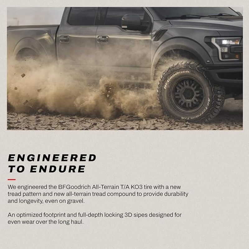 BFGoodrich BFGoodrich All Terrain T/A KO3 31X10.50R15LT/C 109R Automotive/UTV Tires - On Road aftermarket performance part
