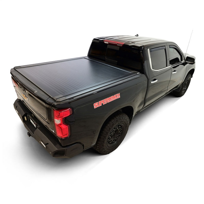 Westin 19-26 Chev/GMC Silverado/Sierra 1500 5ft 8in Bed Electric Retractable Tonneau Cover - Black Westin Tonneau Covers - Retractable AXOPROS