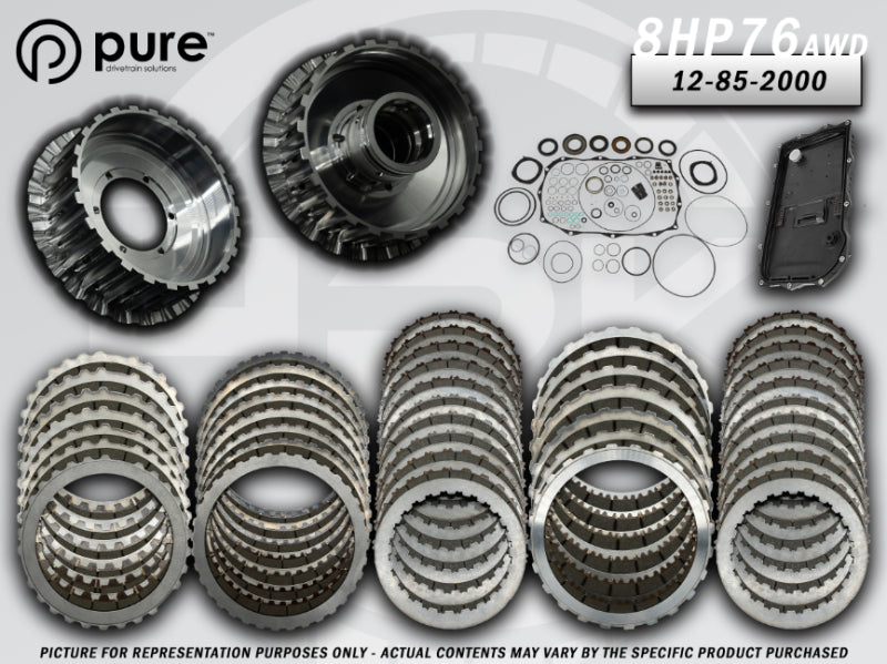 Pure Drivetrain Solutions Pure Drivetrain 8HP76 High Performance Transmission Hard Parts Kit - AWD - Stage 2 Transmission Rebuild Kits aftermarket performance part