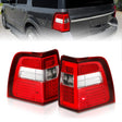ANZO 07-17 For Expedition LED Taillights w/ Light Bar Chrome Housing Red/Clear Lens ANZO Tail Lights  AXOPROS
