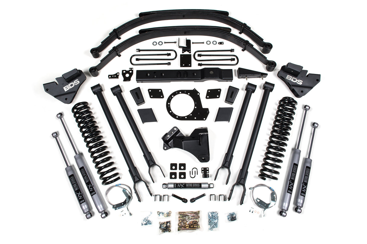 8 Inch Lift Kit - 4-Link Conversion - Ford F250/F350 Super Duty (17-19) 4WD - Diesel BDS Suspension Suspension Lift Kit AXOPROS
