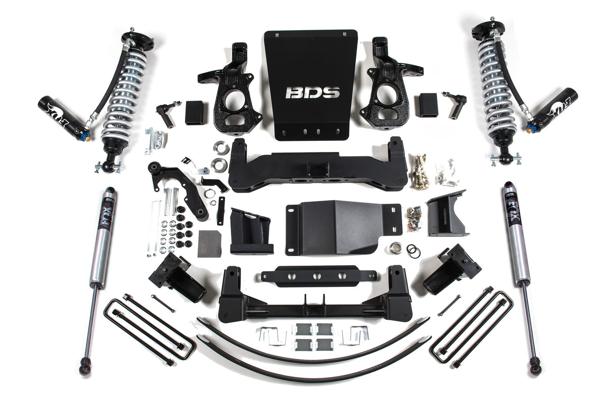 8 Inch Lift Kit - FOX 2.5 Coil-Over DSC - Chevy Silverado Or GMC Sierra 1500 (14-18) 4WD BDS Suspension Suspension Lift Kit AXOPROS