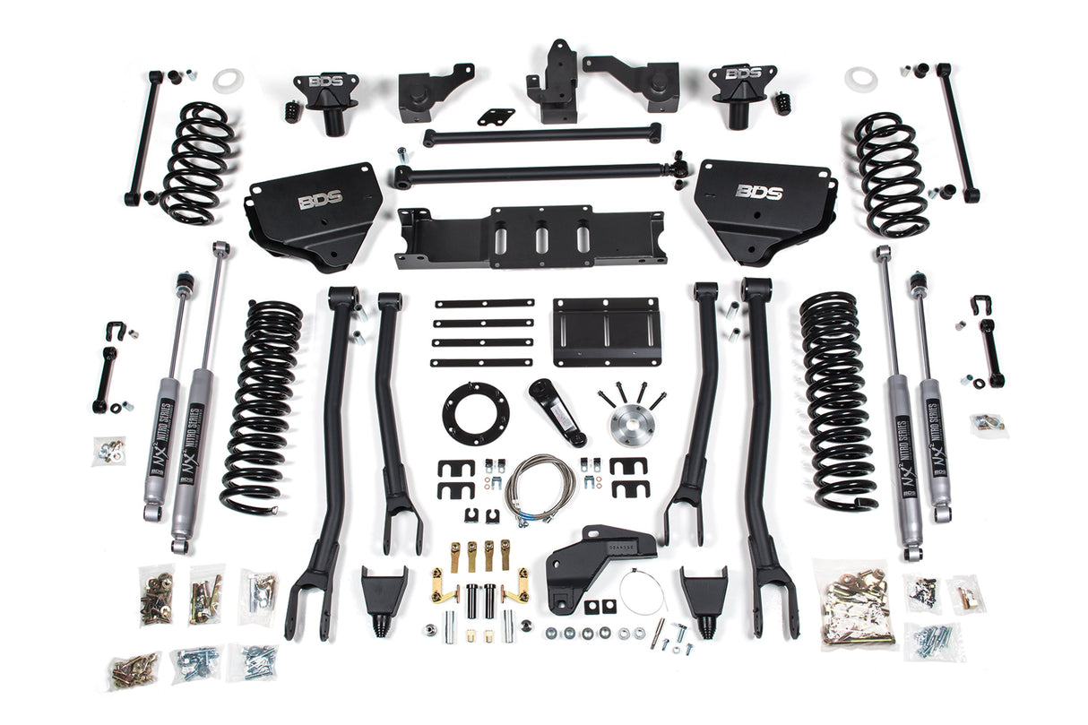 8 Inch Lift Kit W/ 4-Link - Ram 2500 (14-18) 4WD - Diesel BDS Suspension Suspension Lift Kit AXOPROS