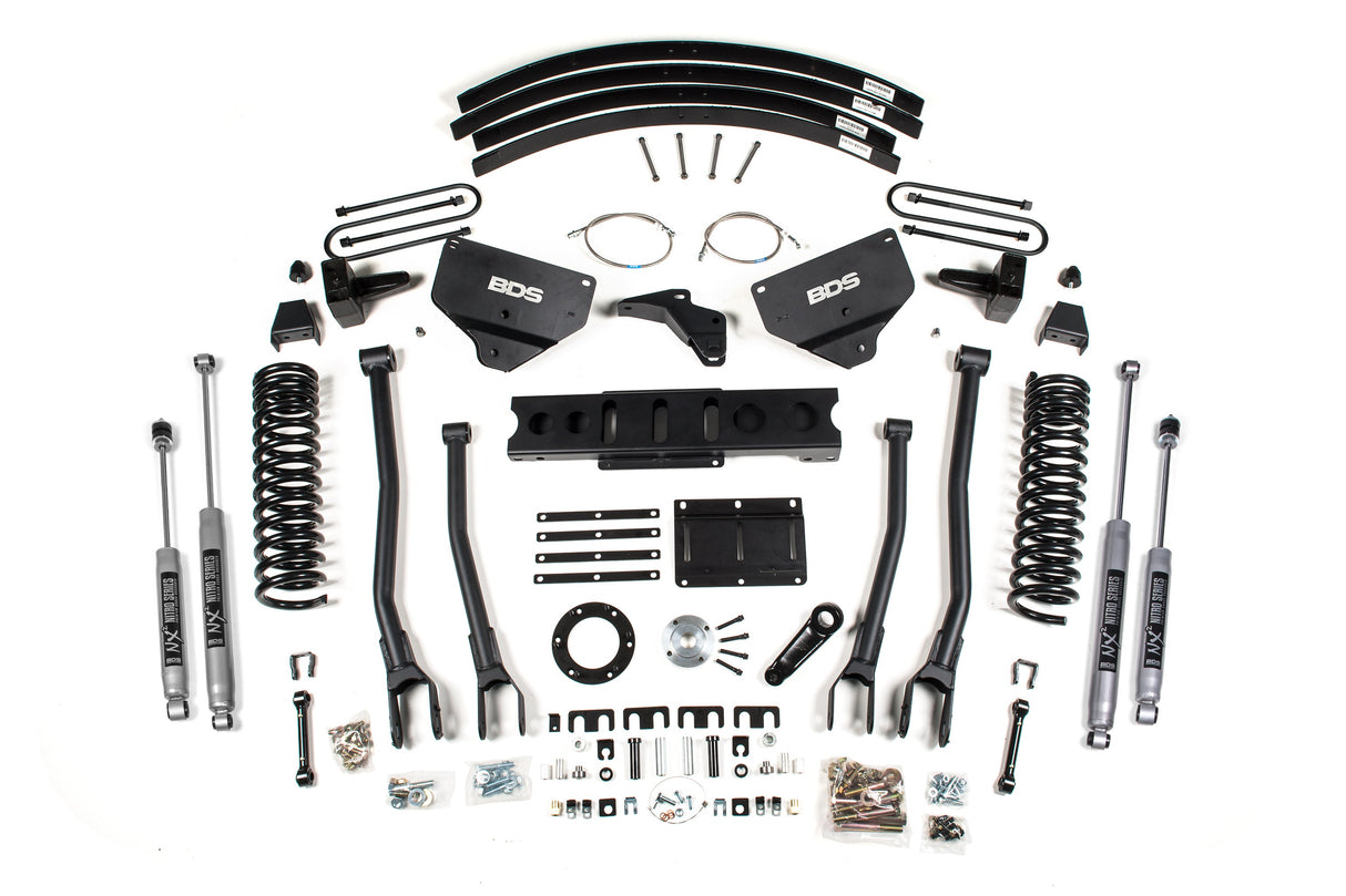 8 Inch Lift Kit W/ 4-Link - Ram 3500 (13-18) 4WD - Diesel BDS Suspension Suspension Lift Kit AXOPROS