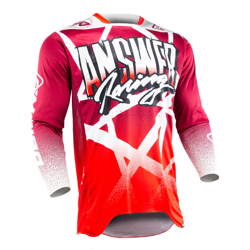 Answer Answer 26 LE Elite Chaos Artifacts Jersey 50 Years Dark Red/Red/White - 2XL Jerseys aftermarket performance part