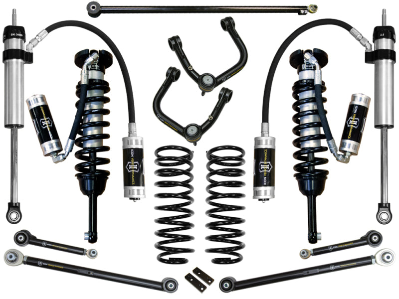 ICON 03-09 Toyota 4Runner/FJ 0-3.5in Stage 6 Suspension System w/Tubular Uca ICON Coilovers  AXOPROS