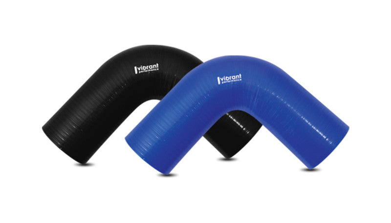 Vibrant 90 Degree Silicone Elbow 3.125in ID x 3.50in Leg Length - Black Vibrant Silicone Couplers & Hoses AXOPROS