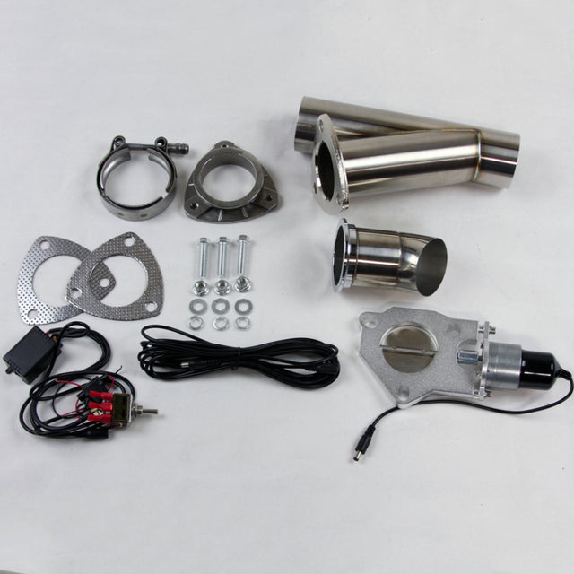 Granatelli 2.5in Stainless Steel Electronic Exhaust Cutout Granatelli Motor Sports Exhaust Cutouts  AXOPROS