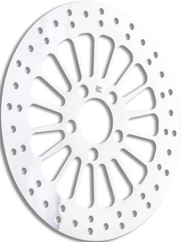Bikers Choice Bikers Choice 00-17 Big Twin Low and Slow 11.5 Inch Rear Brake Rotor Polished Brake Rotors - Drilled aftermarket performance part