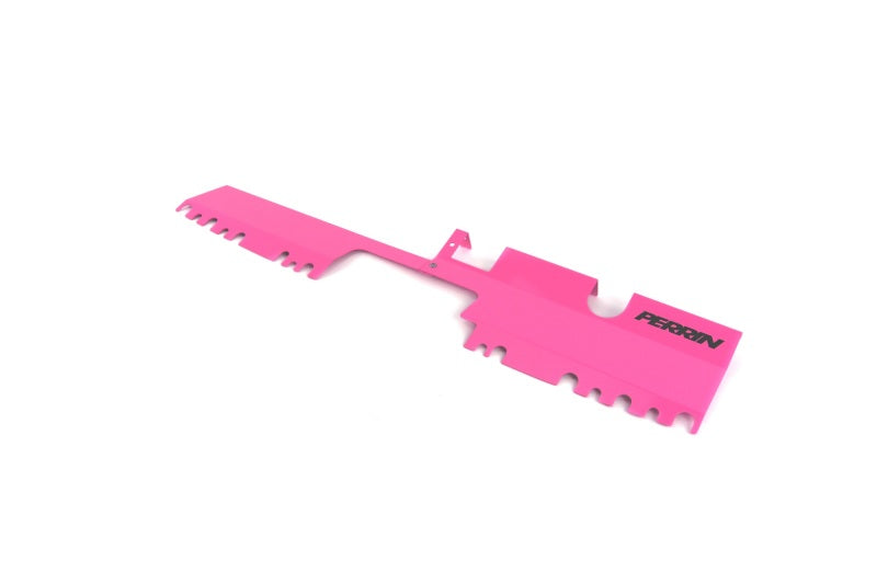 PERRIN 15-21 Subaru WRX/STI Radiator Shroud (With OEM Intake Scoop) - Hyper Pink Perrin Performance Radiator Shrouds  AXOPROS