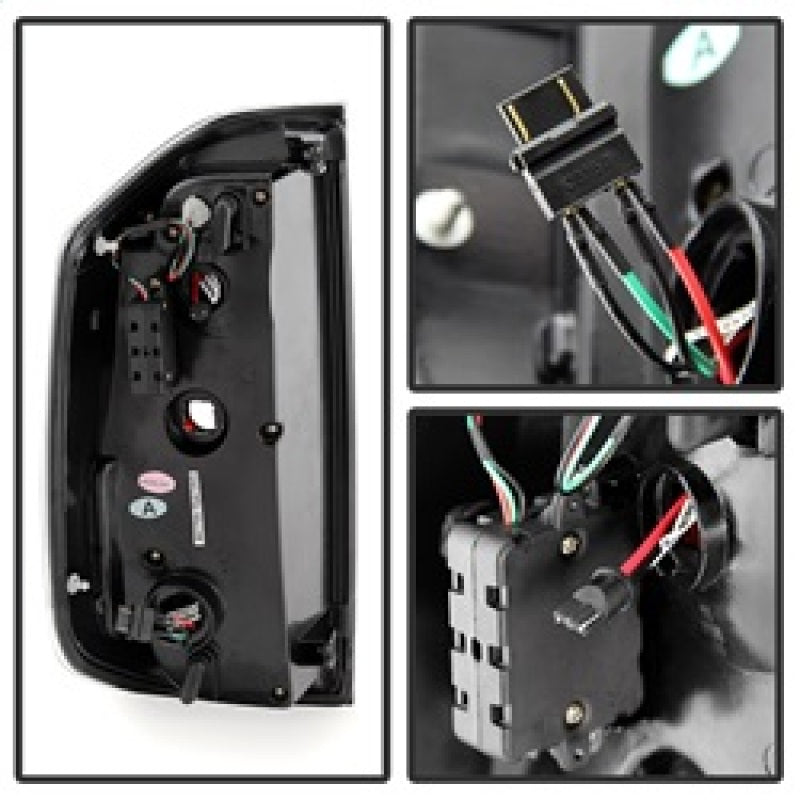 Spyder Toyota Tundra 2014-2016 Light Bar LED Tail Lights Black ALT-YD-TTU14-LED-BK SPYDER Tail Lights  AXOPROS