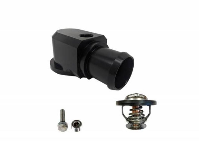 Granatelli 18-19 Jeep Trackhawk Billet Thermostat Housing w/180 Deg Thermostat - Black Granatelli Motor Sports Thermostats  AXOPROS