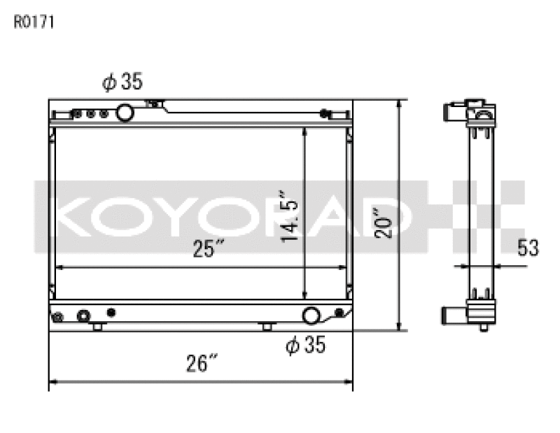 Koyo 86-92 Toyota Supra NA/Turbo MT Only (USDM Vehicles Req. M16x1.5 Plug) Radiator Koyo Radiators  AXOPROS