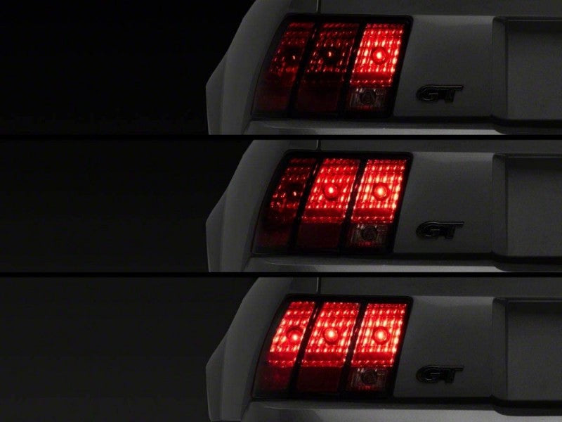 Raxiom 96-04 Ford Mustang Excluding 99-01 Cobra Sequential Tail Light Kit (Plug-and-Play Harness) Raxiom Tail Lights  AXOPROS