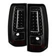 Xtune Chevy Silverado 1500-2500-3500 03-06 C-Shape LED Tail Lights Black ALT-ON-CS03-G2-LED-BK SPYDER Tail Lights  AXOPROS