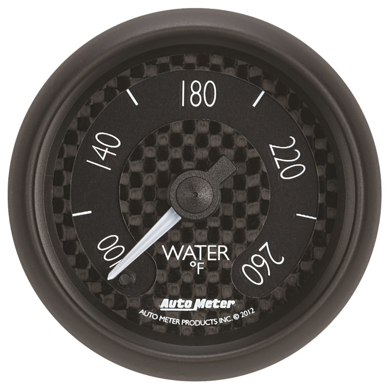 Autometer GT Series 52mm Full Sweep Electronic 100-260 Deg F Water Temperature Gauge AutoMeter Gauges AXOPROS