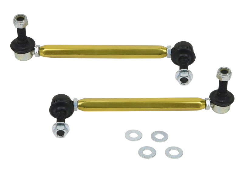 Whiteline Universal Sway Bar - Link Assembly Heavy Duty Adjustable 12mm Steel Ball/Ball Style Whiteline Sway Bar Endlinks  AXOPROS