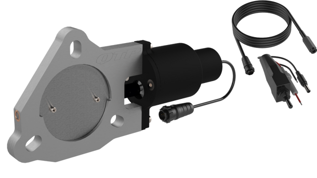 QTP 3in Bolt-On QTEC Electric Cutout Valve for Borla Exhausts - Single QTP Exhaust Cutouts  AXOPROS