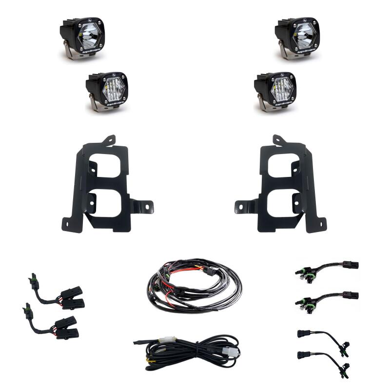 Baja Designs GMC 2020-22 Sierra 2500HD/3500HD S1 Dual Fog Pocket Light Kit Baja Designs Fog Lights AXOPROS