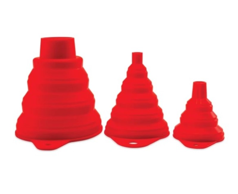 Griots Garage Collapsible Silicone Funnels - Set of 3 Griots Garage Tools AXOPROS
