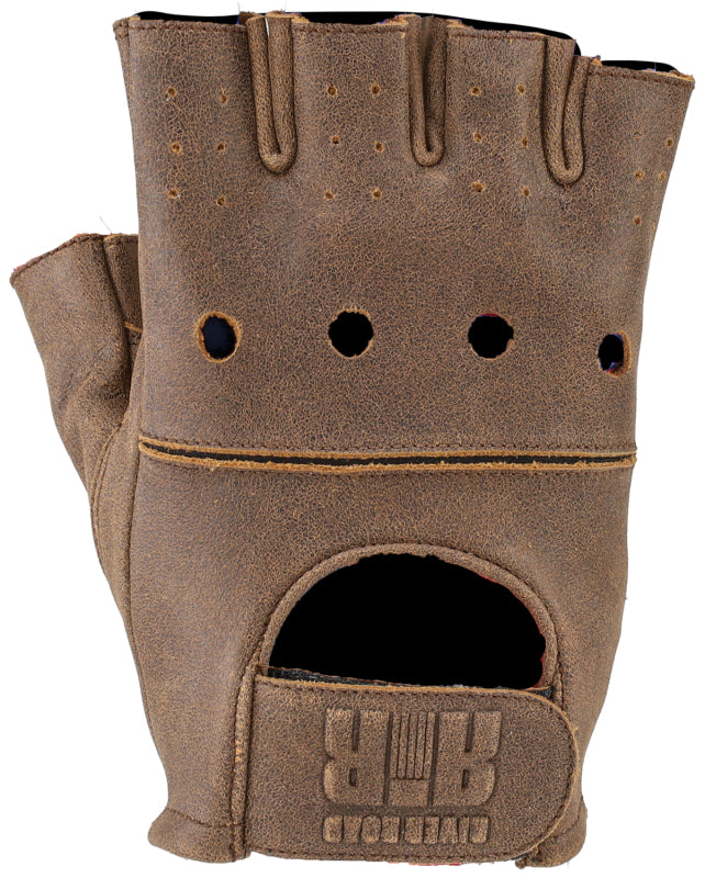 Kuryakyn Leather By River Road Buster Vintage Shorty Gloves Black - XL Kuryakyn Gloves  AXOPROS