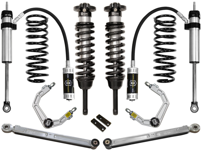 ICON 03-09 Toyota 4Runner/FJ 0-3.5in Stage 4 Suspension System w/Billet Uca ICON Coilovers  AXOPROS