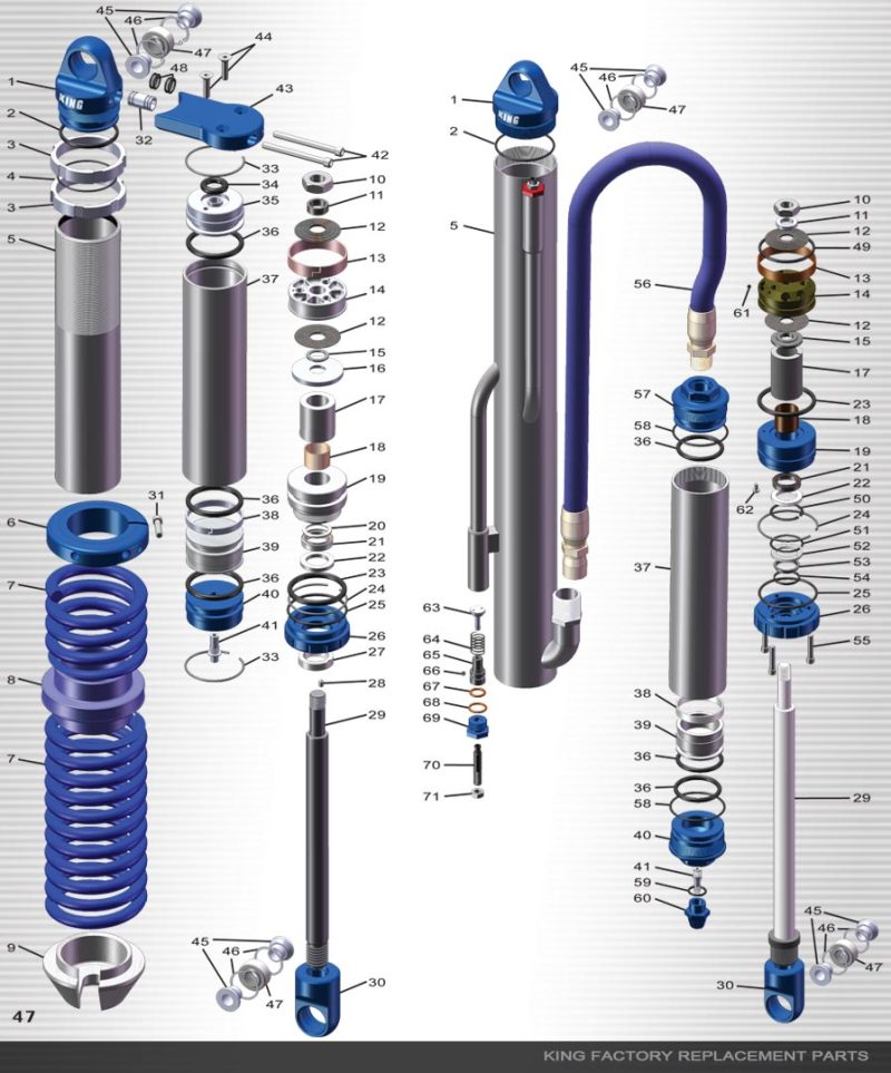 King Shocks 2.0 Bump Stop 4in King Shocks Bump Stops  AXOPROS