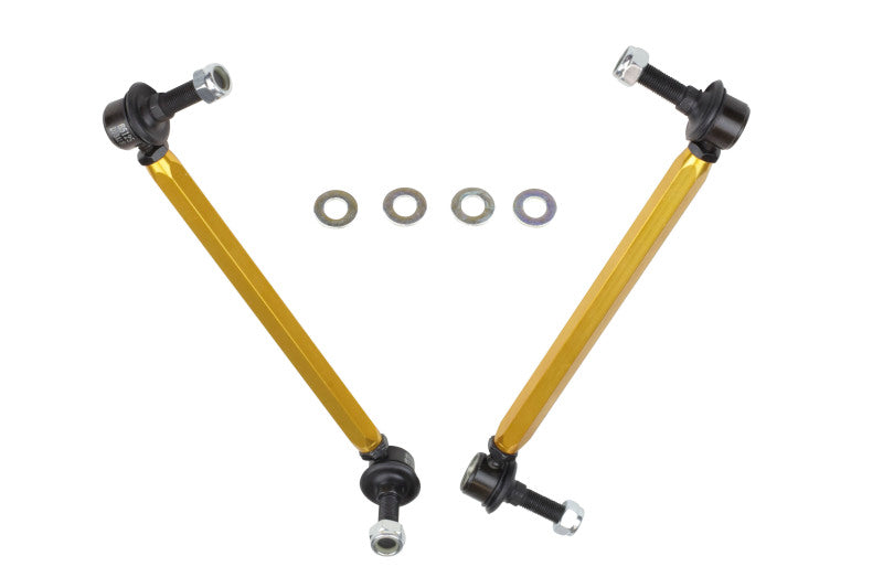 Whiteline 05+ Mustang Coupe 8cyl (Inc Shelby GT/ GT500) Front Swaybar Link Kit H/Duty Adj Steel Ball Whiteline Sway Bar Endlinks  AXOPROS