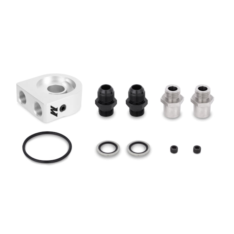 Mishimoto Universal 10 Row Oil Cooler Kit (Metal Braided Lines) Mishimoto Oil Coolers  AXOPROS