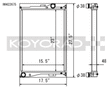 Koyo 01-06 BMW E46 M3 3.2L I6 Radiator Koyo Radiators  AXOPROS