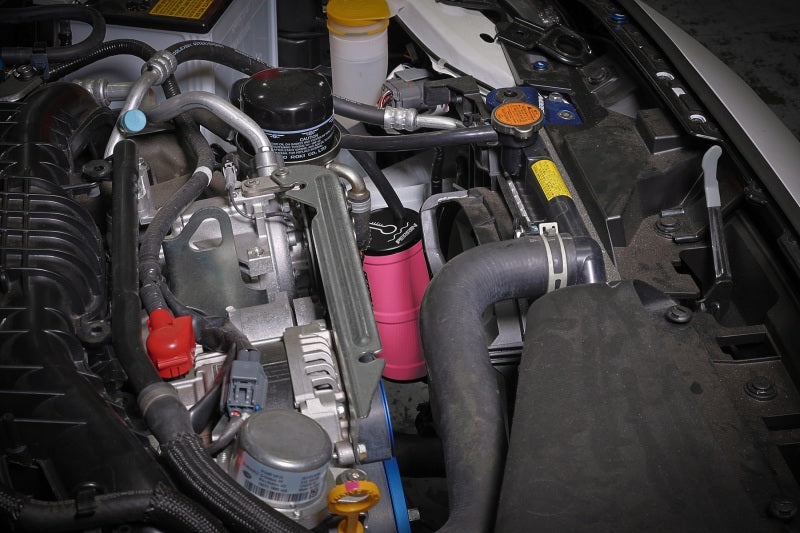 PERRIN 02-25 Subaru WRX / 04-21 STI / 13-25 BRZ/GR86/FRS/86 Coolant Overflow Tank - Hyper Pink Perrin Performance Coolant Reservoirs AXOPROS