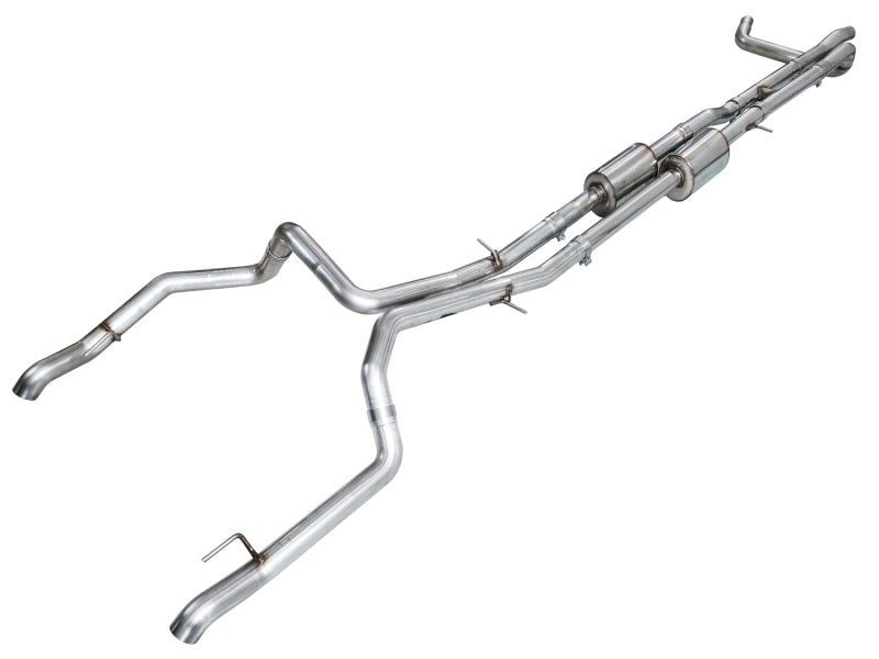 AWE 4th Gen GM 1500 6.2L Catback Split Rear Exit (w/ Bumper Cutouts) - OE Tips AWE Tuning Catback AXOPROS