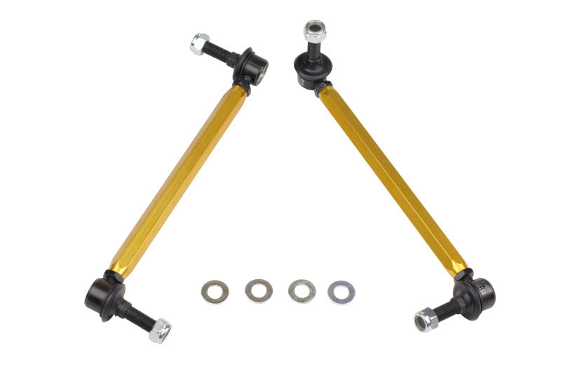Whiteline 05+ Mustang Coupe 8cyl (Inc Shelby GT/ GT500) Front Swaybar Link Kit H/Duty Adj Steel Ball Whiteline Sway Bar Endlinks  AXOPROS