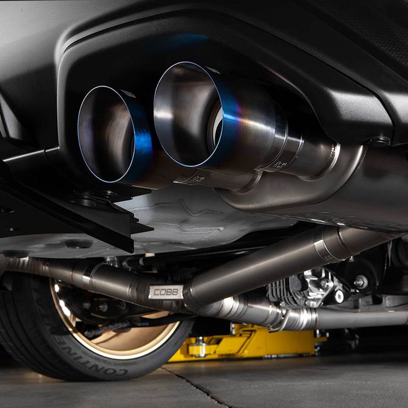 Cobb 22-24 Subaru WRX Titanium Catback Exhaust (Incl. Burnt Ti Tips) COBB Catback AXOPROS