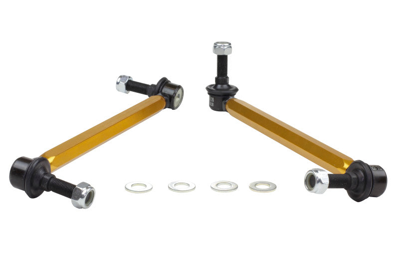 Whiteline 05+ Mustang Coupe 8cyl (Inc Shelby GT/ GT500) Front Swaybar Link Kit H/Duty Adj Steel Ball Whiteline Sway Bar Endlinks  AXOPROS