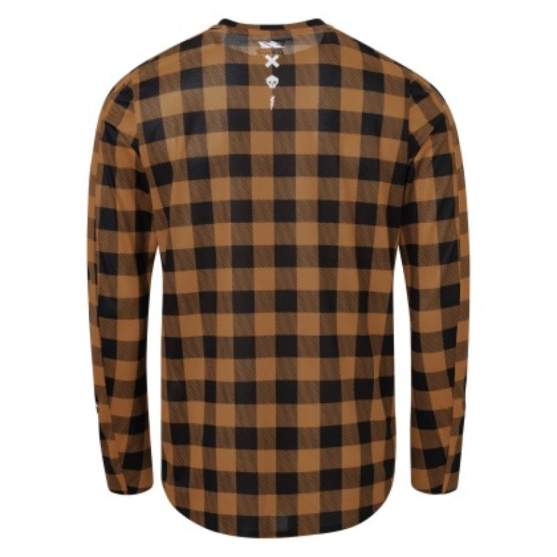 USWE Flannel Long Sleeve Lightweight Off-Road Jersey Bronze - XL USWE Shirts AXOPROS