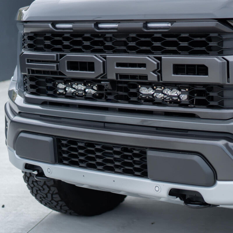 Baja Designs 2021+ Ford Raptor OnX6 Behind Grill Kit -10in. Clear D/C Baja Designs Light Bars & Cubes AXOPROS