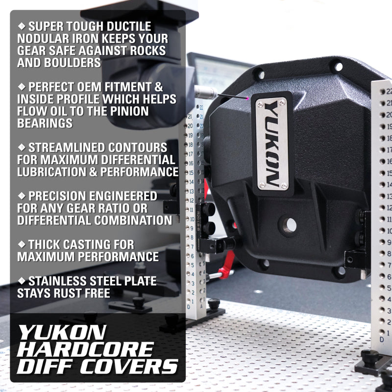 Yukon Gear 97-17 Ford E150 9.75in Rear Differentials Hardcore Cover Yukon Gear & Axle Diff Covers AXOPROS
