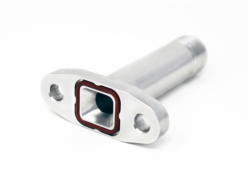 Torque Solution Extended Port Matched Oil Drain Flange: -10AN for T3/T4 PTE / Turbonetics Torque Solution Flanges AXOPROS
