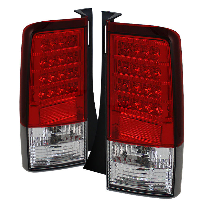 Spyder Scion XB 03-07 Version 2 LED Tail Lights Red Clear ALT-YD-TSXB03-LED-V2-RC SPYDER Tail Lights  AXOPROS