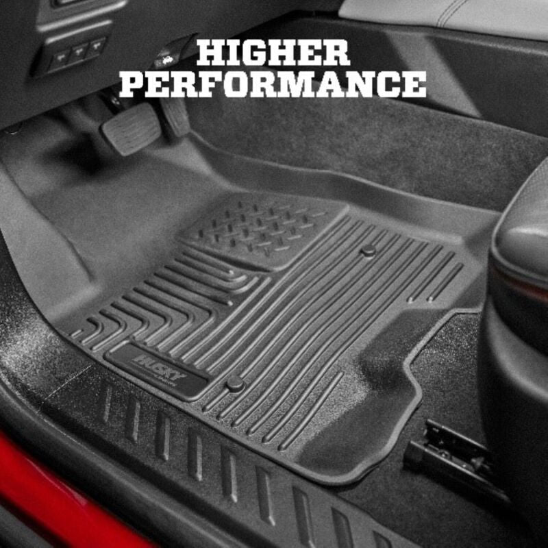 Husky Liners Husky Liners 24-25 Toyota Tacoma Hybrid Weatherbeater Front & 2nd Seat Floor Liners - Black Floor Mats - Rubber aftermarket performance part
