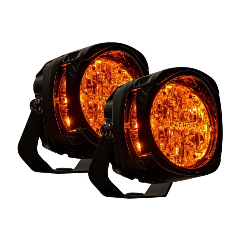 Nacho Lighting Quatro Chase - Amber (Pair) Nacho Offroad Technology Headlights AXOPROS