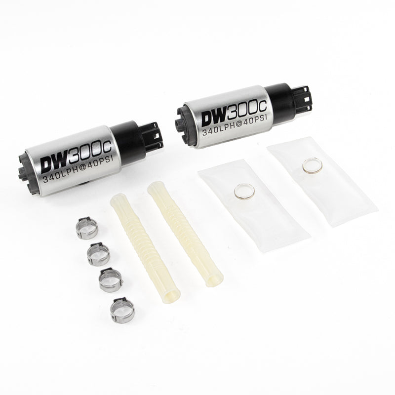 DeatschWerks 340lph DW300C Compact Fuel Pump w/ Install Kit 03-04 Ford Mustang Cobra (2 Pumps) DeatschWerks Fuel Pumps  AXOPROS