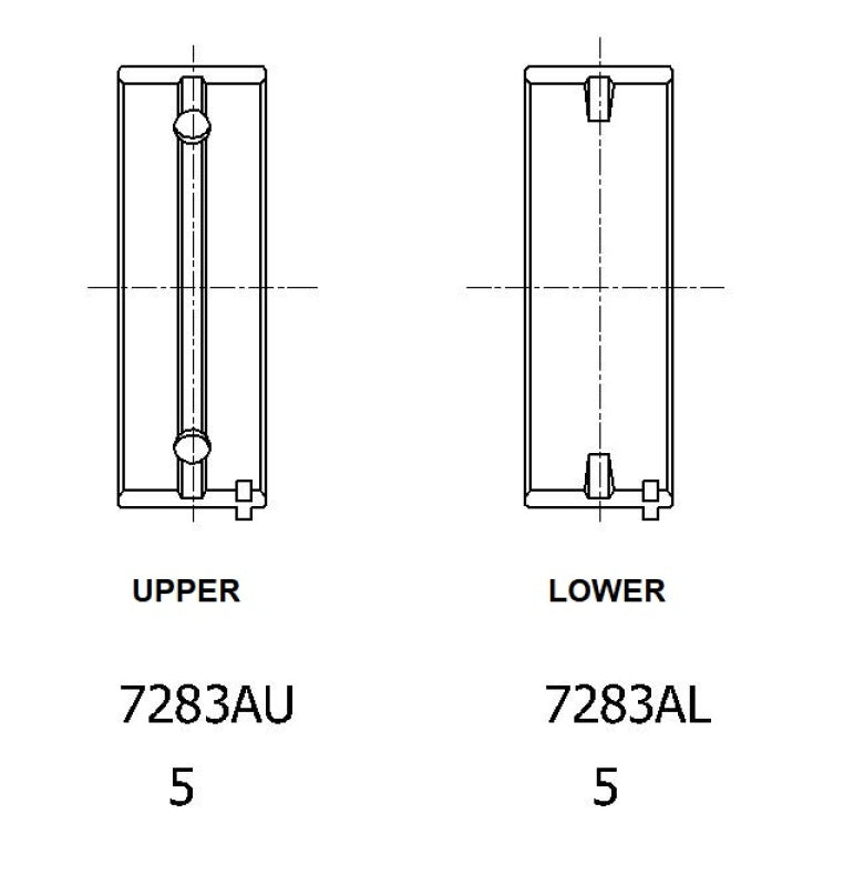 ACL 97+ Mitsubishi 1997-2350CC 4G63/4G64 Standard Size Alum Main Bearing Set ACL Bearings AXOPROS